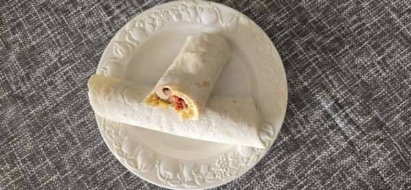 Roti Wrap ( Grilled Kebab, Frikandel & Salad Sauce ) - Image 2