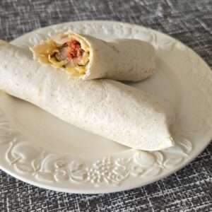 Roti Wrap ( Grilled Kebab, Frikandel & Salad Sauce )
