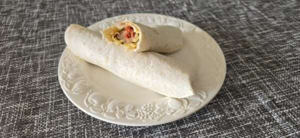 Roti Wrap ( Grilled Kebab, Frikandel & Salad Sauce )